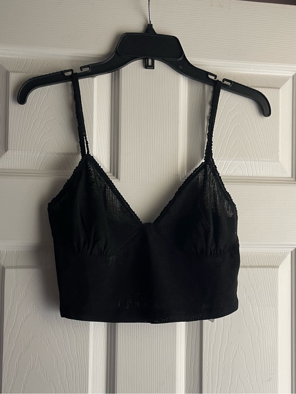 Black forever 21 mesh crop top